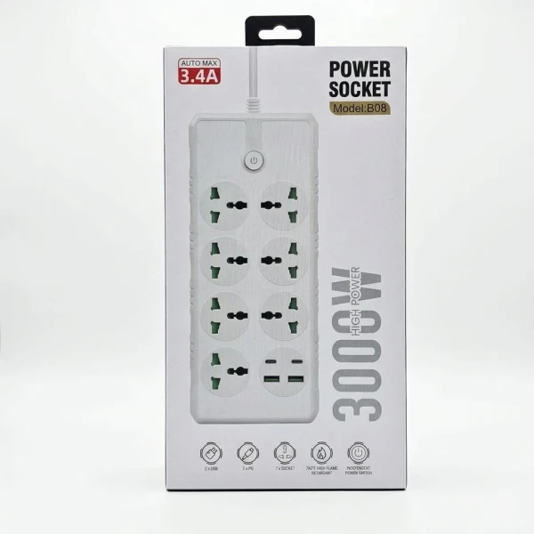 6 Way Extension Board Socket