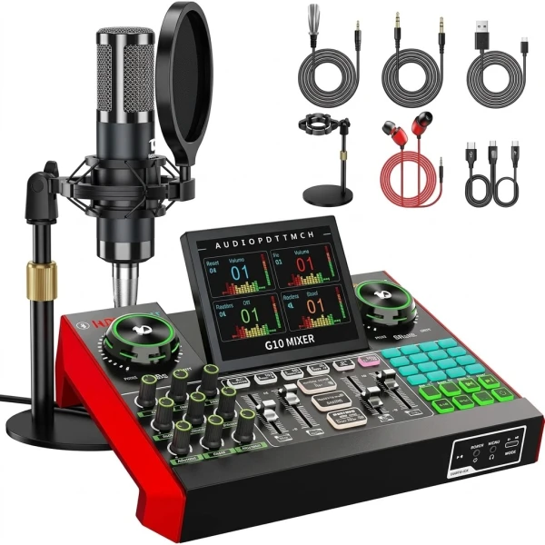 BM-800 Mic Kit with V8 Live Sound Card