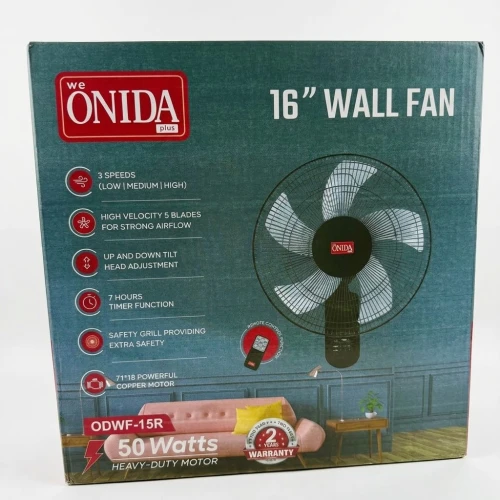 Onida 16" Wall Fan with Remote