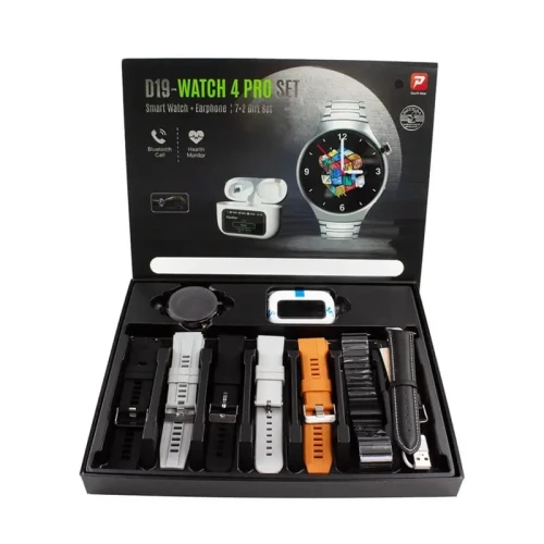 Smart Watch 4 Pro Combo Set with Headphones and 6 Straps