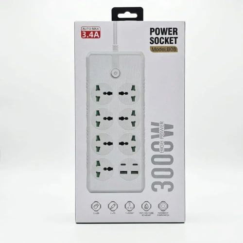 6 Way Extension Board Socket