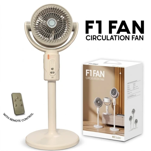 F1 Fan Air Circulation Fan, Portable Circulation Fan