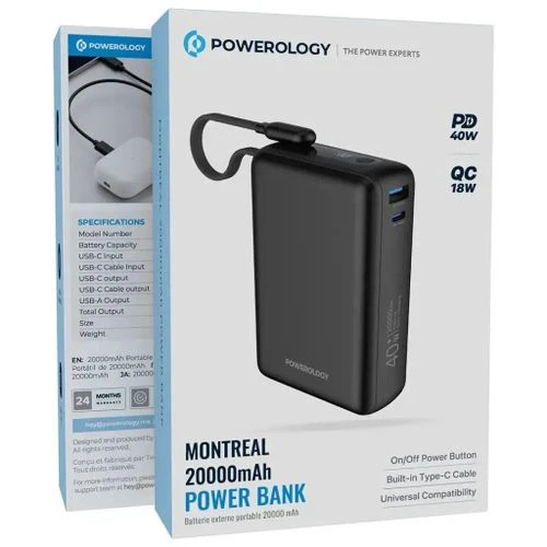 Powerology Montreal 20000mah Power Bank