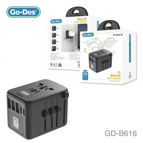 Go Des GD-B616 Universal Travel Adapter