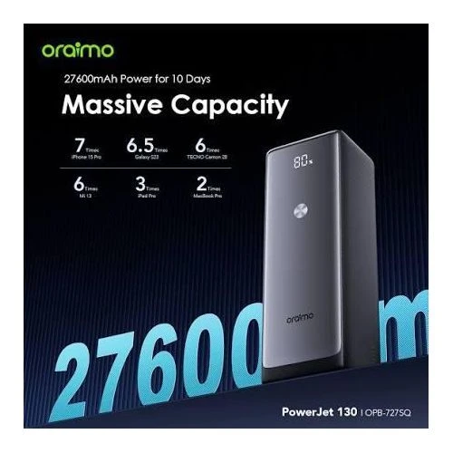 Oraimo PowerJet 130 Power Bank 27600 mAh