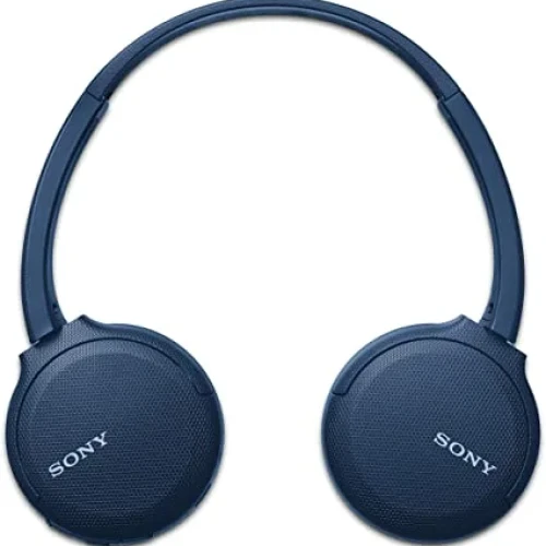 Sony Wireless Headphones WH-CH510: Wireless Bluetooth On-Ear Headset with Mic for phone-call, Blue