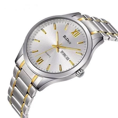 Biden silver men's watch
