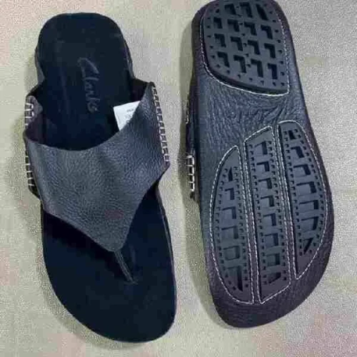 Men's leather open shoes