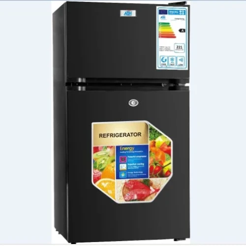 ADH 130Liters Double Door Refrigerator – Black