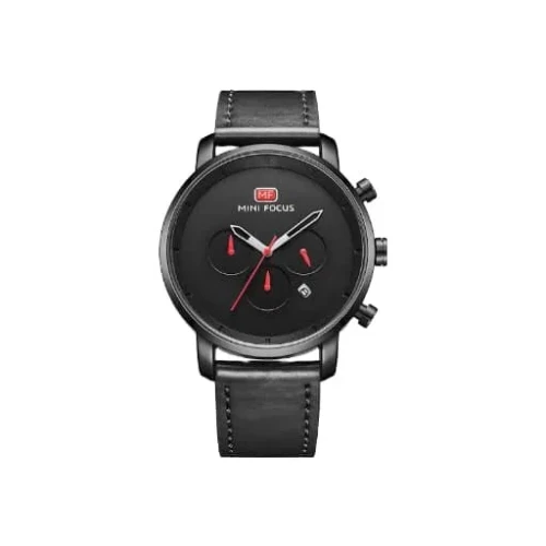 Mini Focus MF0102G-03 Leather Strap Men Watch