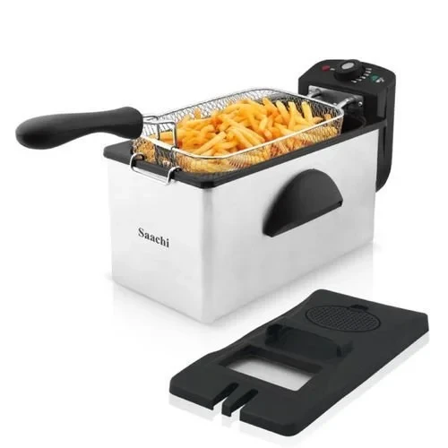 Saachi Generic 3 Litres Stainless Steel Electric Deep Fryer – Silver, Black