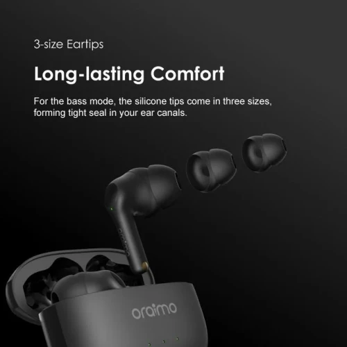 Oraimo FreePods 3 TWS True Wireless Stereo Earbuds Black