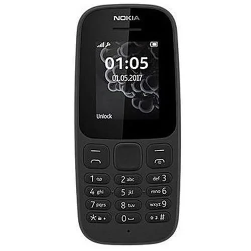 Nokia 105 1.77” Dual Sim FM Radio Torch Light 800MAH – Black