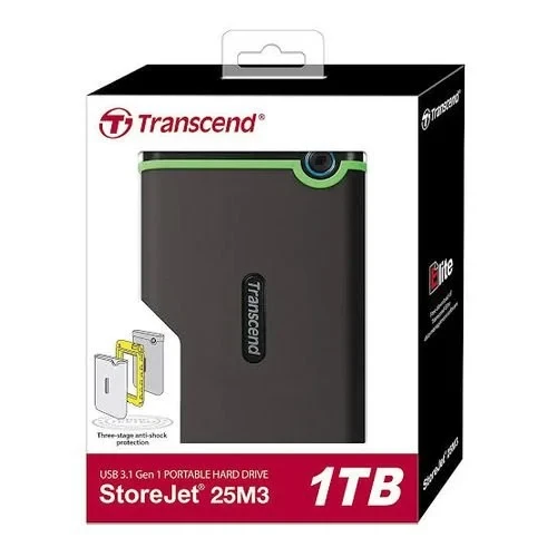 Transcend 1TB External Drive "Iron Gray/Millitary Green"