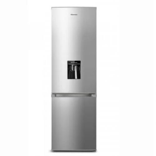 Hisense 341Liters Double Door Bottom Freezer With Dispenser - Silver