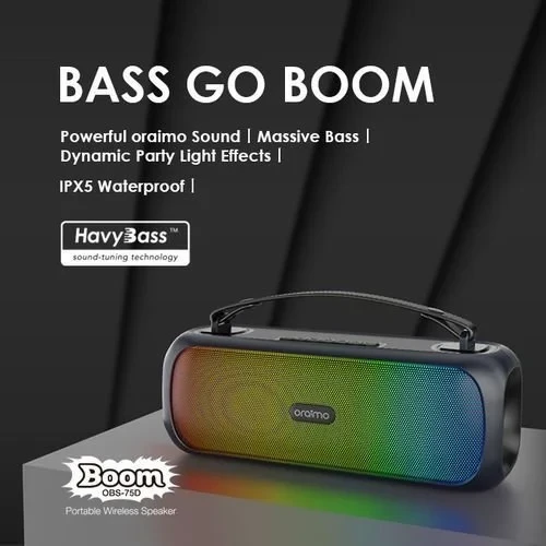 Oraimo Boom Powerful speaker- Black