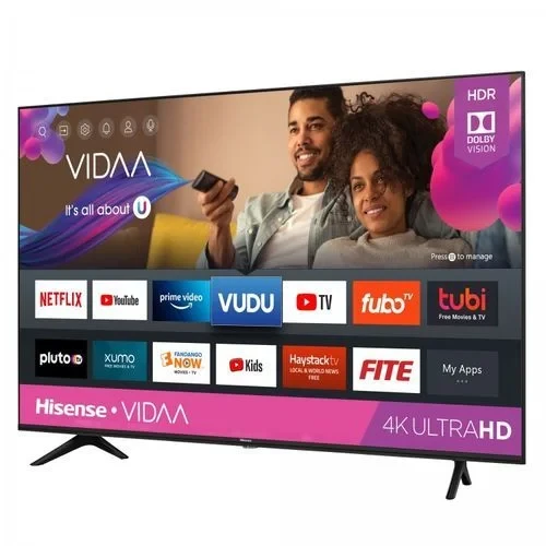 Hisense 65-inch Class A7 Series (65A7) 4K Ultra HD Smart TV; Built-in Wi-Fi, HDR, Dolby Atmos, VIDAA, Bluetooth, Free-to-Air Decoder