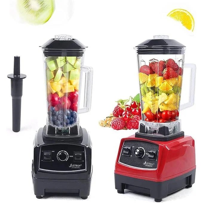 Commercial & Household Blender, Heavy Duty Smoothies, Fruits & Ice Crusher For Business & Domestic Use - Black Or Red