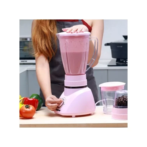Geepas 3 IN 1 Blender, 1.5 Litres - Pink