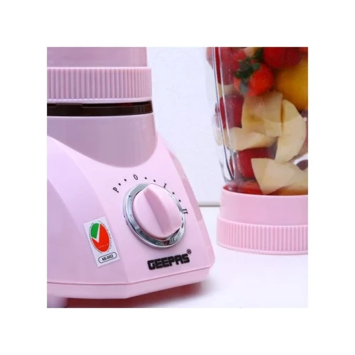 Geepas 3 IN 1 Blender, 1.5 Litres - Pink