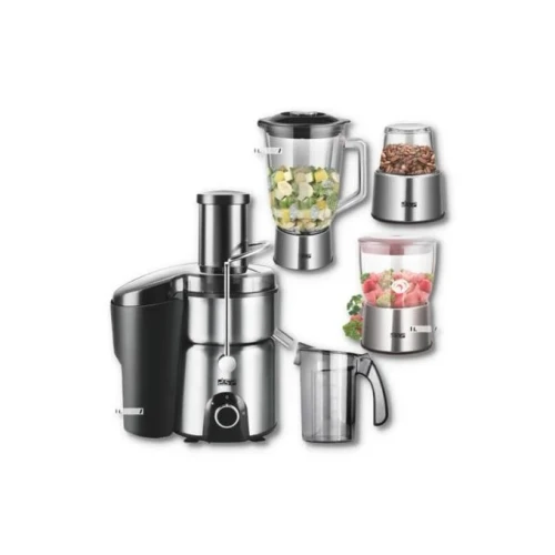 DSP 4 in1 Juicer Blender Extractor Mincer Food Processor -Silver.