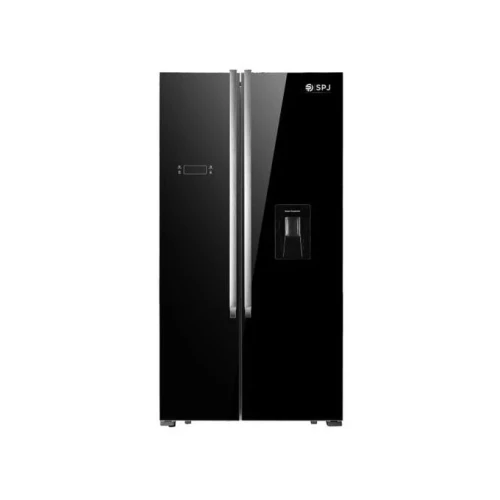 699 Litres Side By Side Elegant French Door Refrigerator - Black