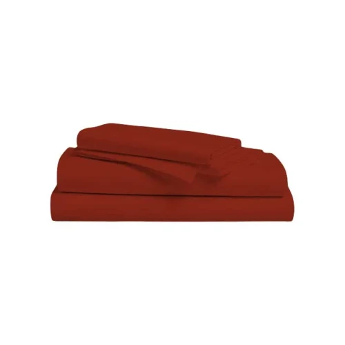 American 6 Pieces 6x6 100% Cotton Bedsheets - Maroon