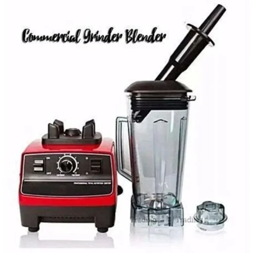 Heavy Duty Commercial Blender High Power Electric Blender - Black Red