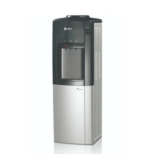 Hot And Cold Water Dispenser 3taps And Storage Compartment - Grey