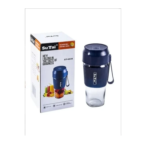 Mini Portable Blender Juicer Cup With USB Charger- Clear.