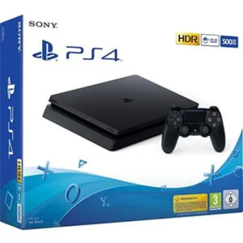 PS4 Slim 500GB Console - Jet Black