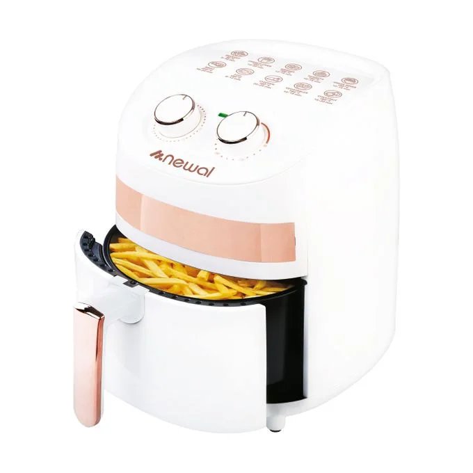 Newal 3.5 Litre Automatic Dual Temperature Control Knob Air Fryer - White