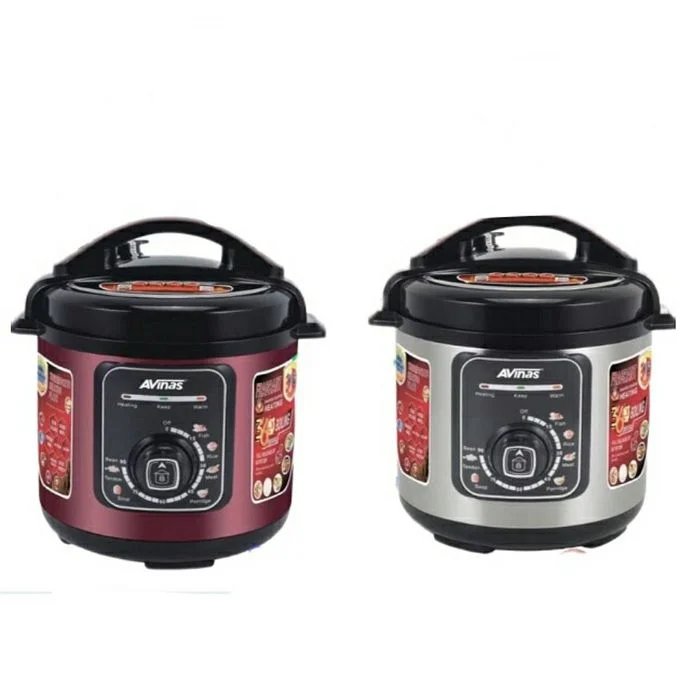 AVINAS 6L Intelligent Electric Rice Pressure Cooker Saucepan Steamer-Maroon.