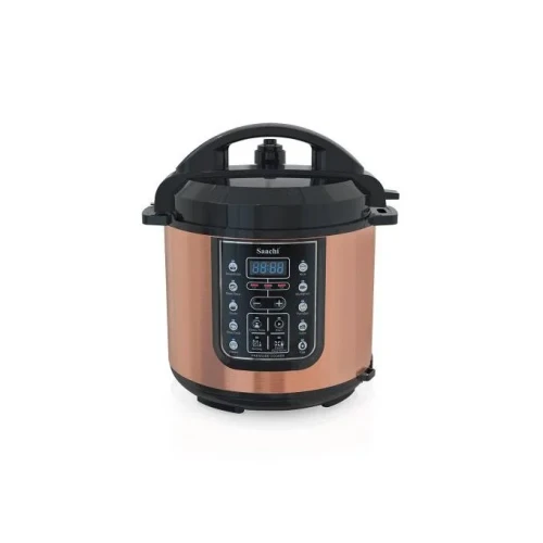 Saachi 14 In 1 Multi Function 6L Electric Pressure Cooker Rice Cooker Steamer - Brown.