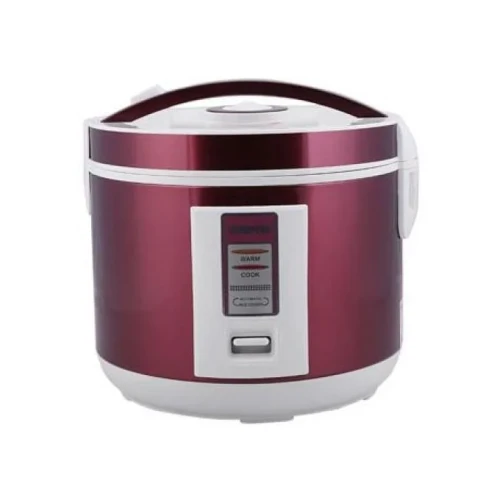 1.5litres Electric Rice Cooker with Steamer - Maroon