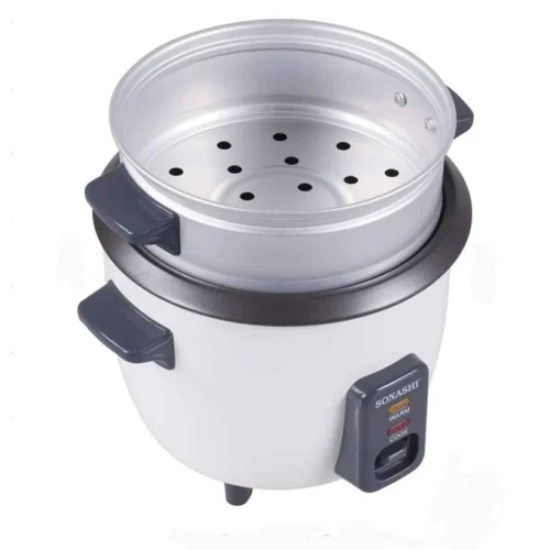 Sonashi 2.8L Rice Cooker With Steamer - White
