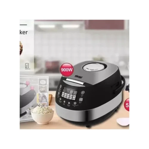 Dsp 5 Litre Digital Smart Steam Multifunction Rice Cooker,Black.