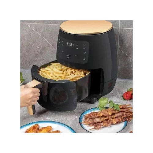 SilverCrest 6 Liters Large Oil Healthy Air Fryer-Black/Green