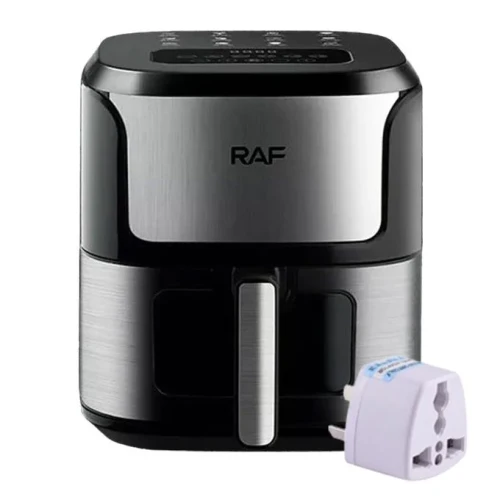 RAF 6.8 L Multifunctional Visual Air Fryer - Silver & Black