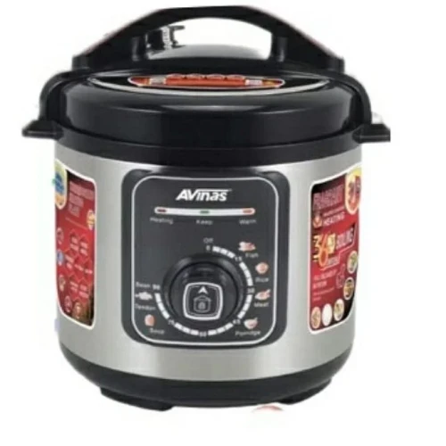 AVINAS 6L Intelligent Electric Rice Pressure Cooker Saucepan Steamer-Maroon.