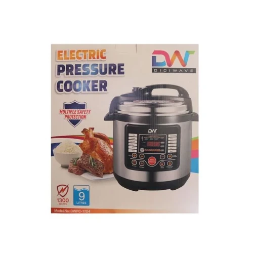 Digiwave 9L Electric Pressure Cooker 1300W - Silver