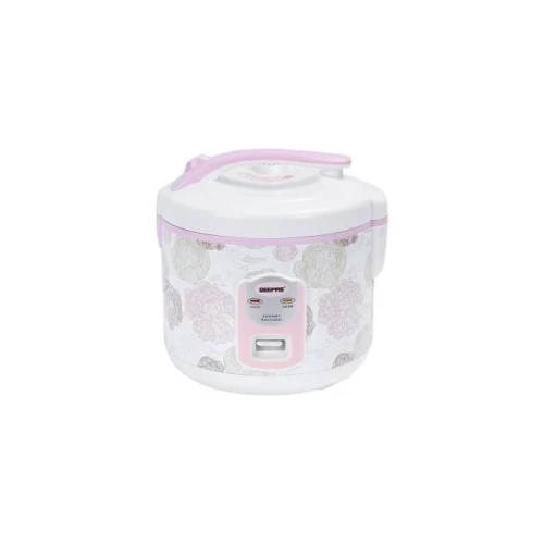 Geepas Electric Rice Cooker, 1.5L - White, Pink