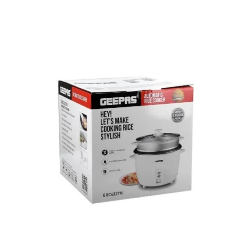 Electric Rice Cooker, 2.8L - White