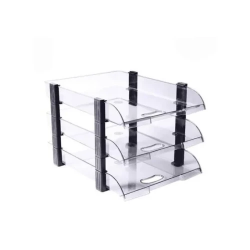 Executive Document Tray 3 Layer  - Black