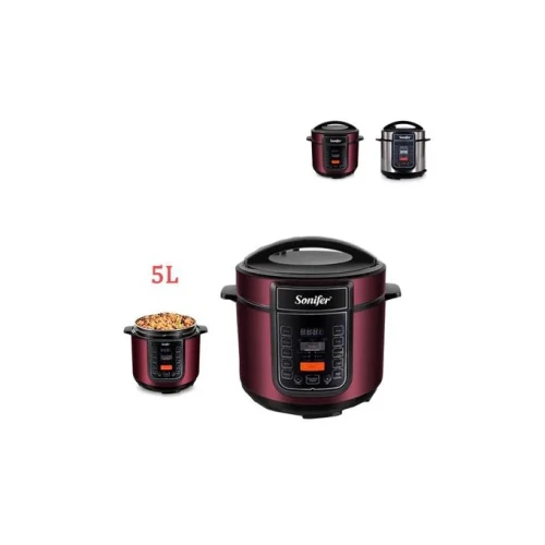Sonifer Multi Function 6L Electric Pressure Cooker Rice Cooker Steamer - Black.