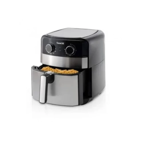 Saachi Original air fryer 5litres, black n silver