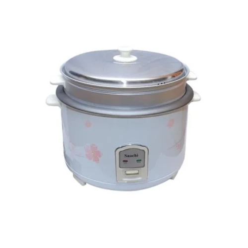 Rice Cooker With a Steamer Basket, 4.6Litres - White