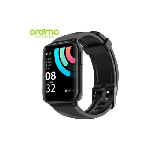 Oraimo Smart Watch 1.69'' IPS Screen IP68 Waterproof, Black