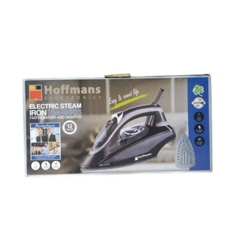 Hoffman Steam And Dry Flat Iron - White, Black