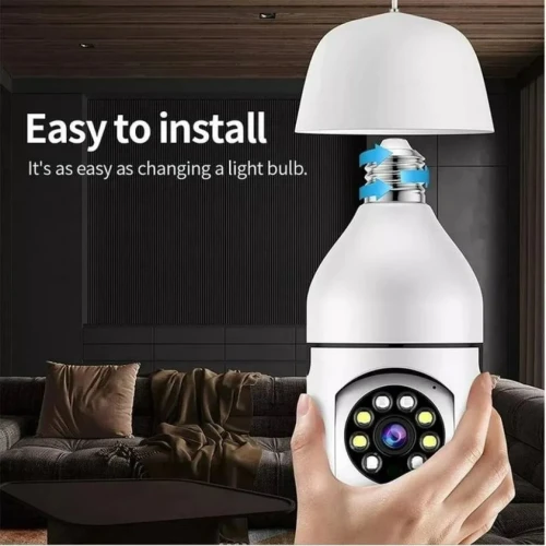 Wireless WiFi Light Bulb Camera Security Camera 1080p WiFi Smart 360 Surveillanc